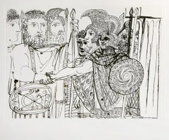 Komposition, kubistische Lithographie nach Pablo Picasso