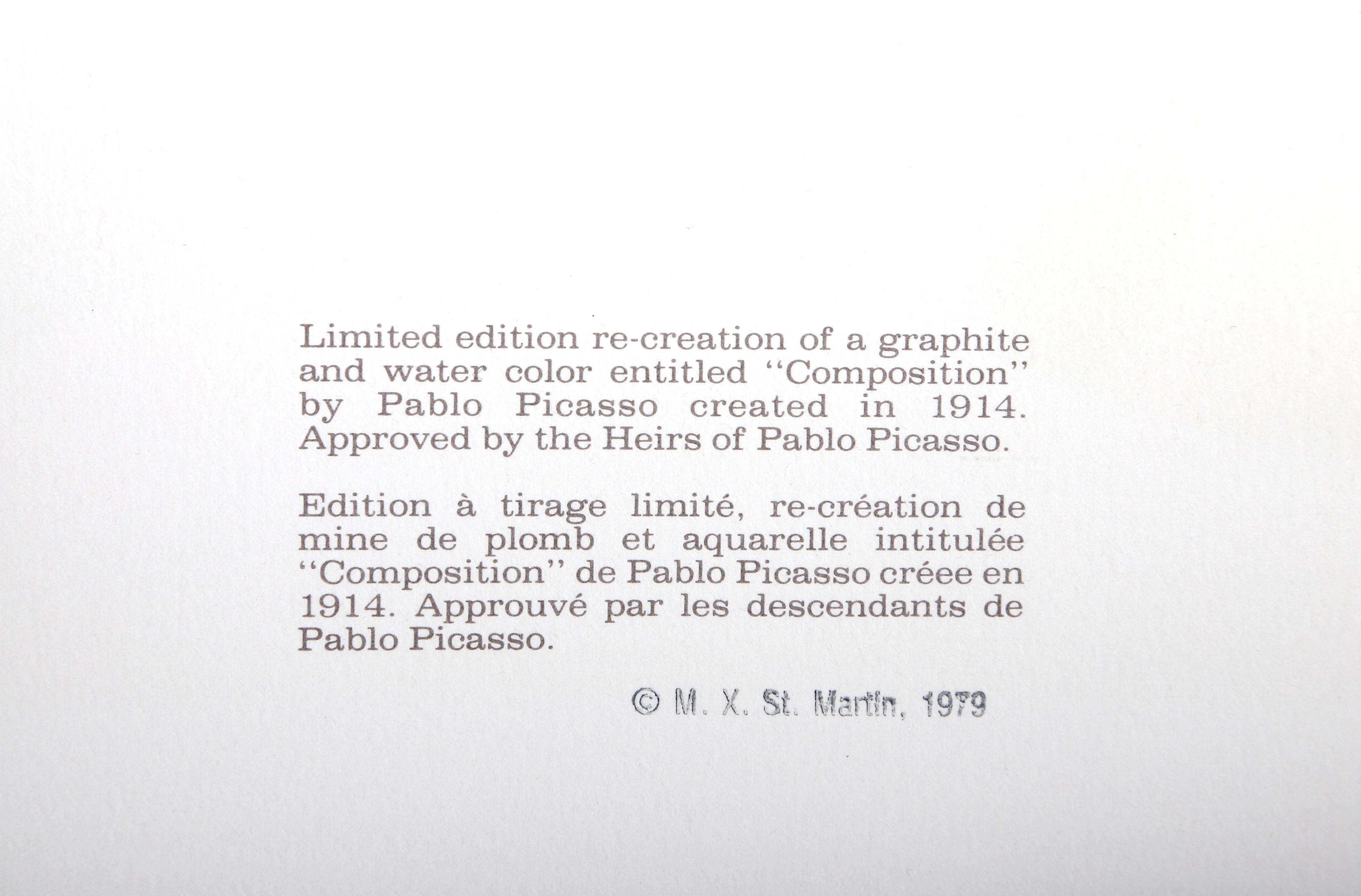 Composition cubiste d'après Pablo Picasso en vente 4