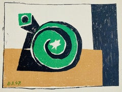 Composition en 3 Couleurs; Composition in 3 Colors, a Lithograph by Pablo Picasso