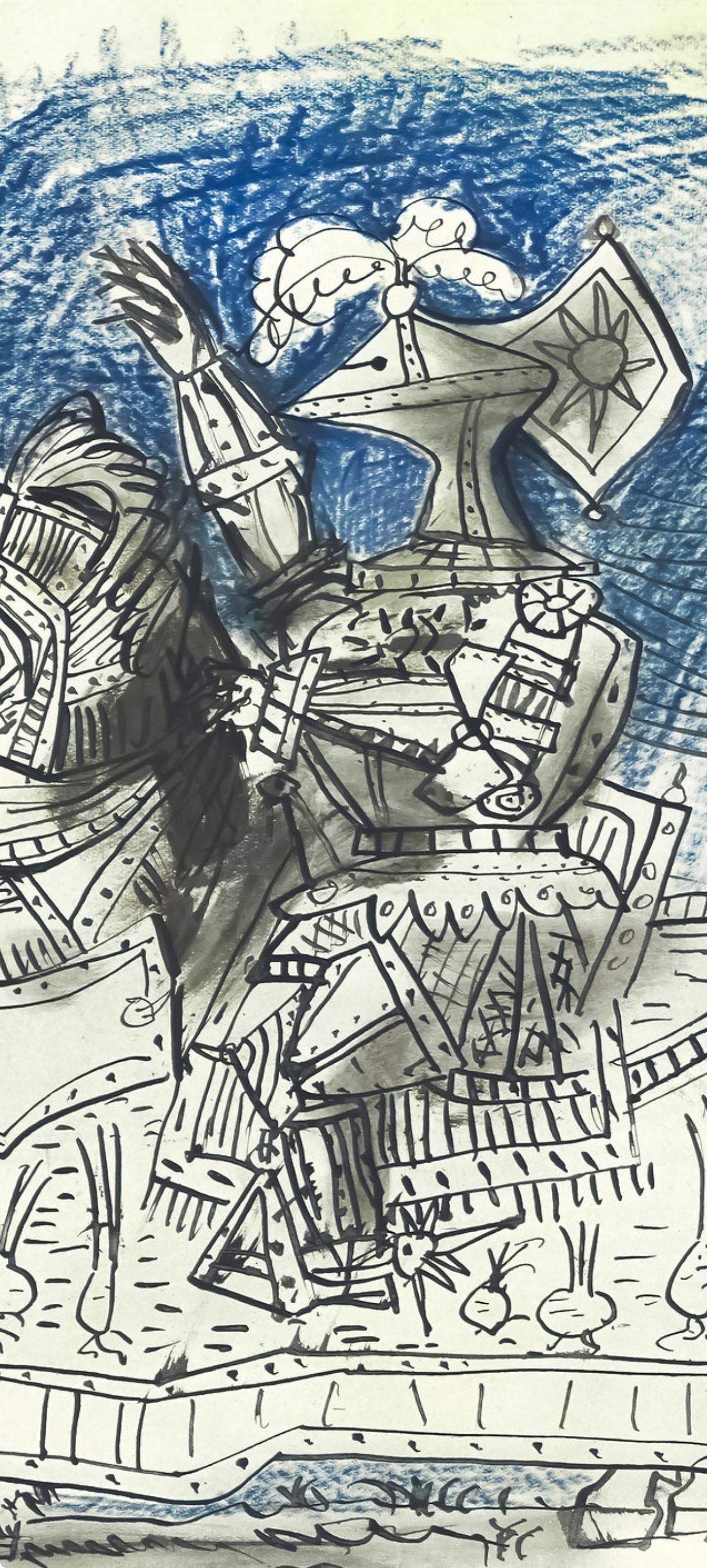 Composition, Verve: Revue Artistique et Littéraire - Cubist Print by Pablo Picasso