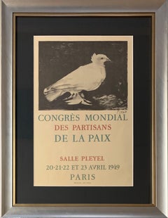 Congrès mondial des partisans de la paix:: Lithographie Poster 1949