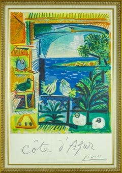 "Cote D'Azur" by Pablo Picasso lithograph. Published by the French government.