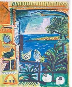 Cote D'Azur 1962 stone lithograph (after)Pablo Picasso