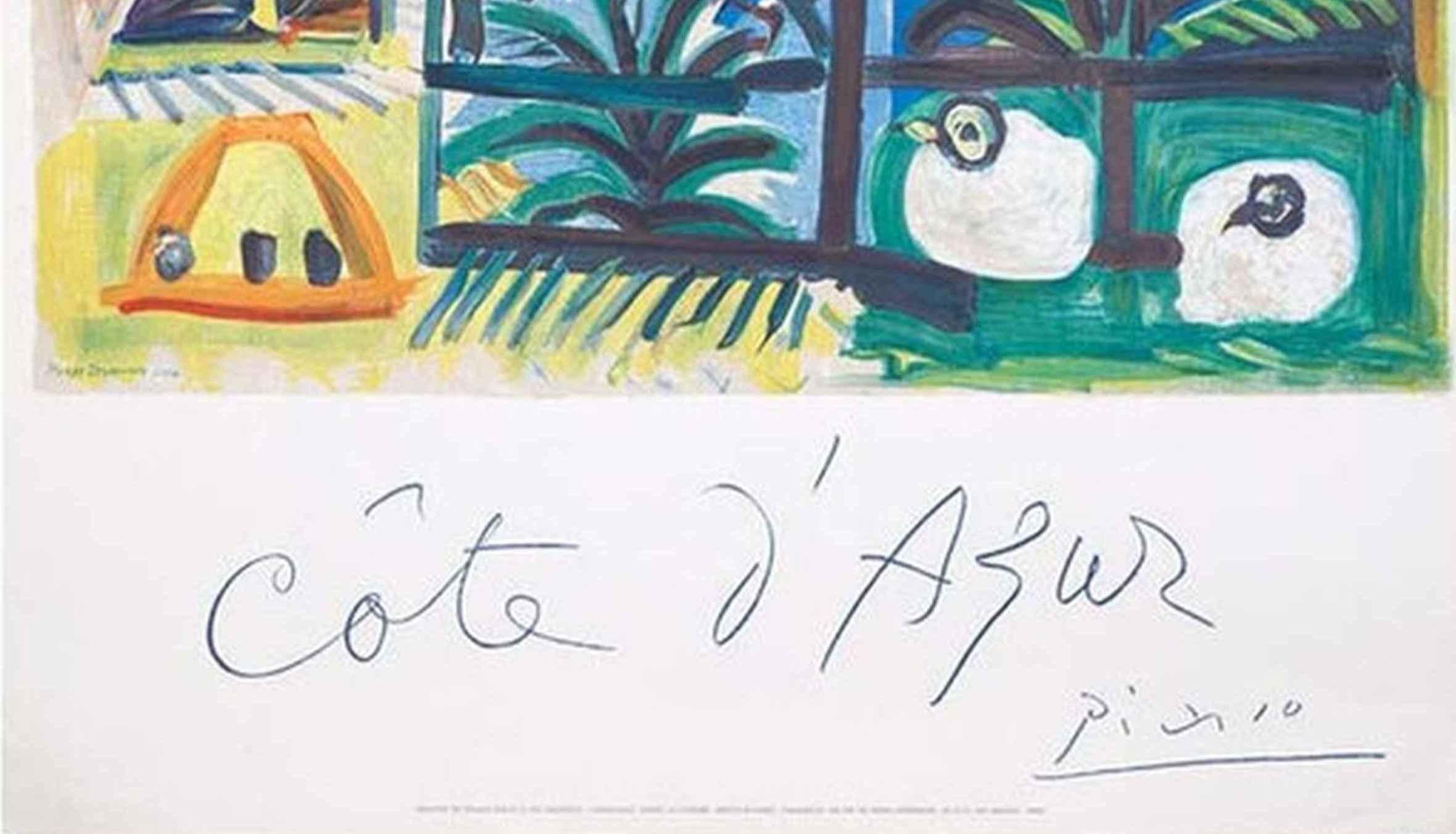 Lithographie sur pierre de la Côte d'Azur 1962 (d'après)Pablo Picasso en vente 3