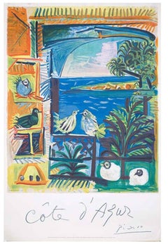 Costa Azul 1962 litografía en piedra (after)Pablo Picasso