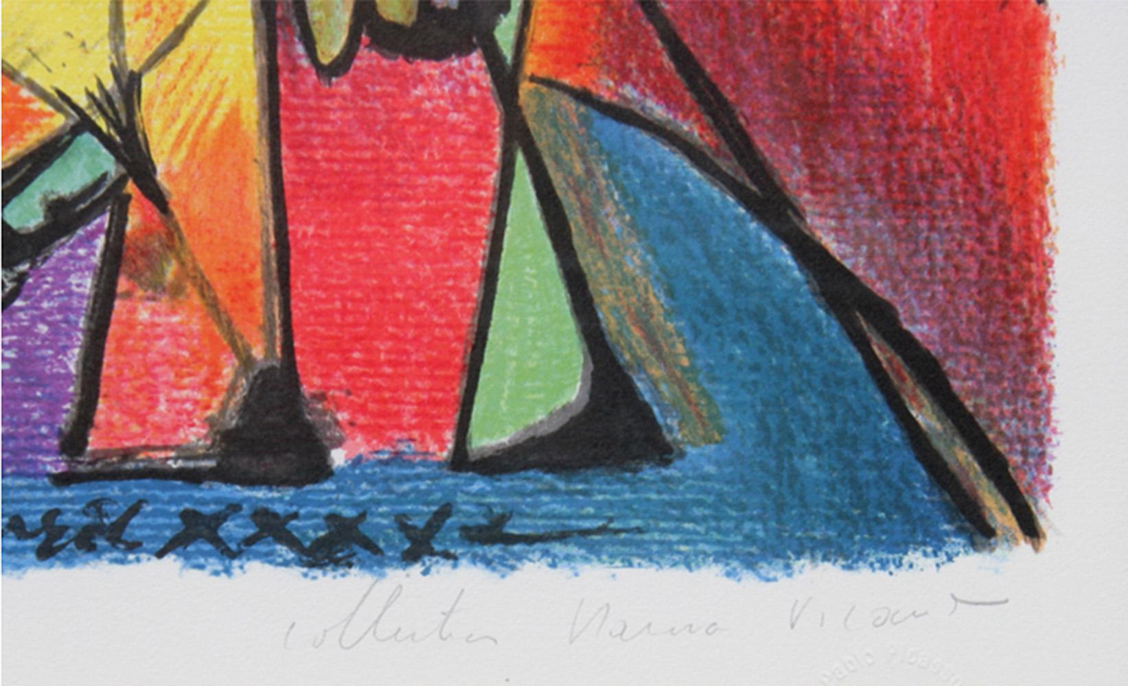 Course de Taureaux, Cubist Lithograph by Pablo Picasso For Sale 1