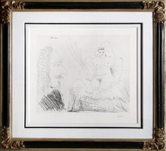 Courtisane au lit avec un visiteur (Bloch 1553), Grabado moderno de Pablo Picasso