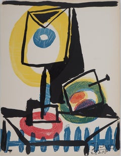 Cubist Still Life with a Glass - Original engraving (Baer #725)