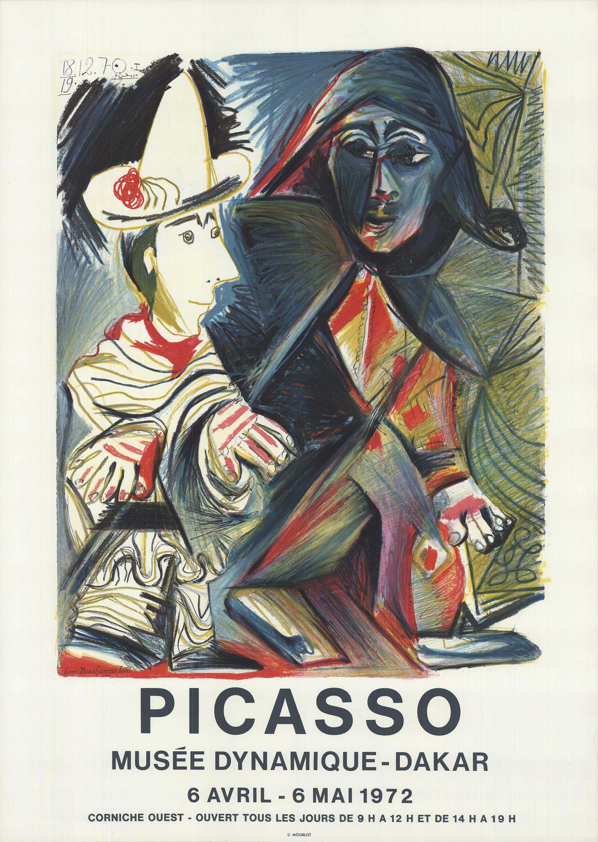 Lithographie originale de Pablo Picasso, Dakar, 1972
