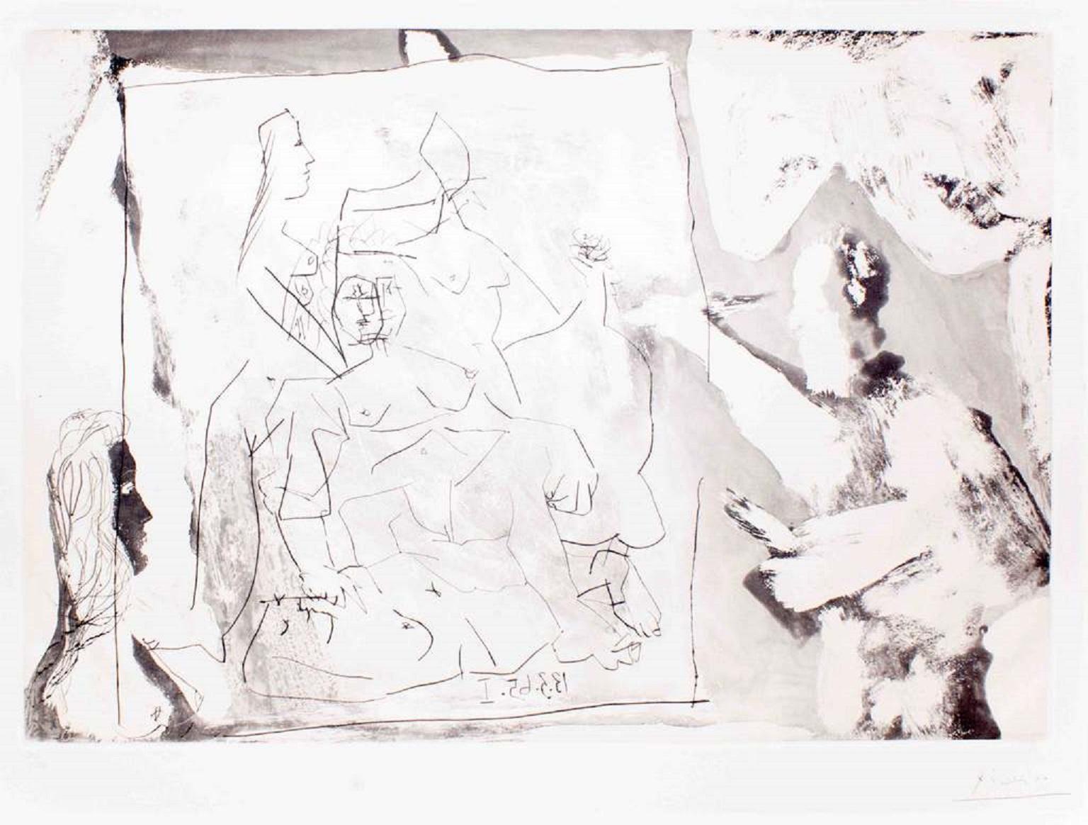 Dans l' Atelier - 1960s - Pablo Picasso - Aquatint - Modern