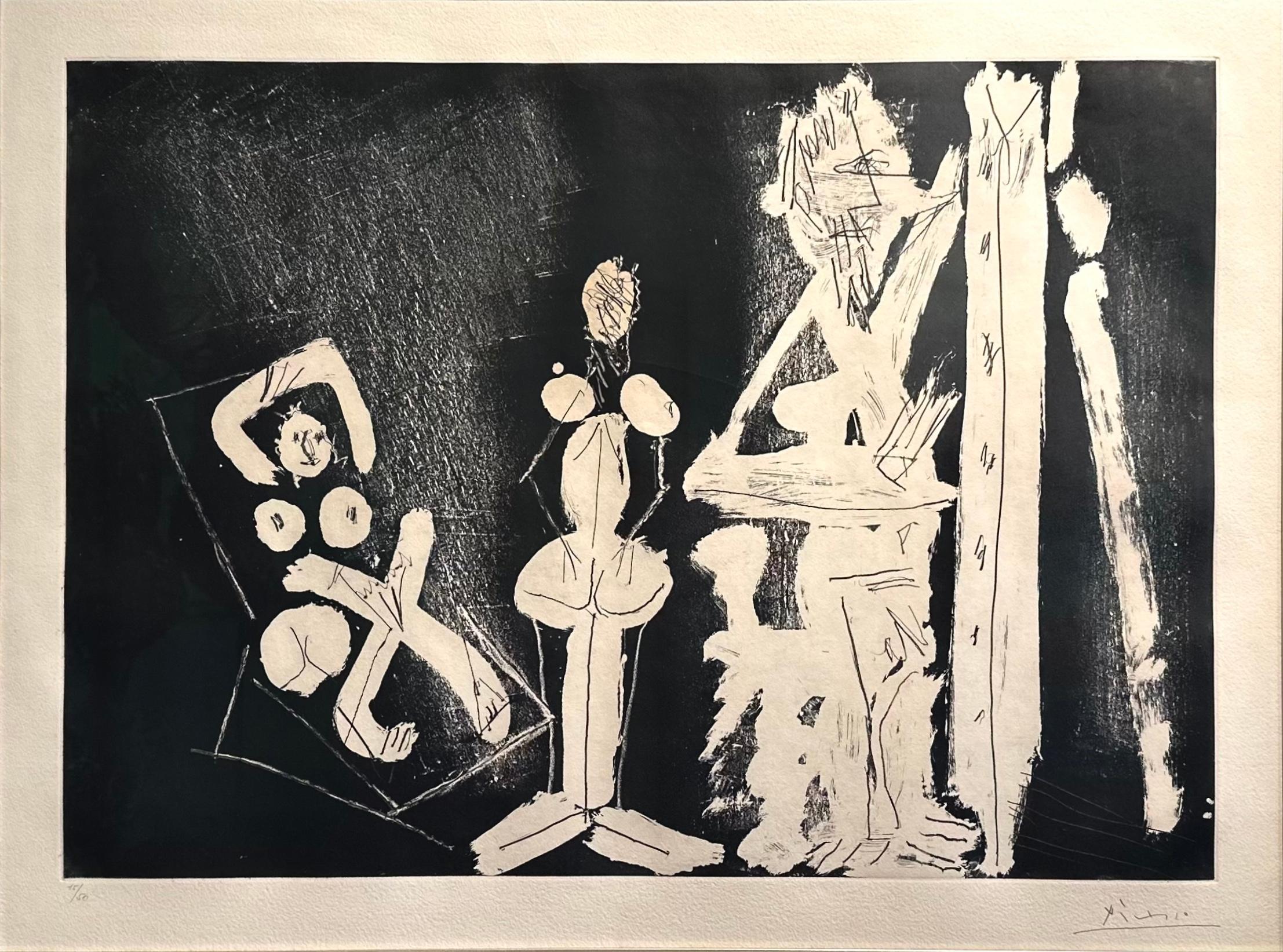 Dans l'Atelier - in the studio - Print by Pablo Picasso