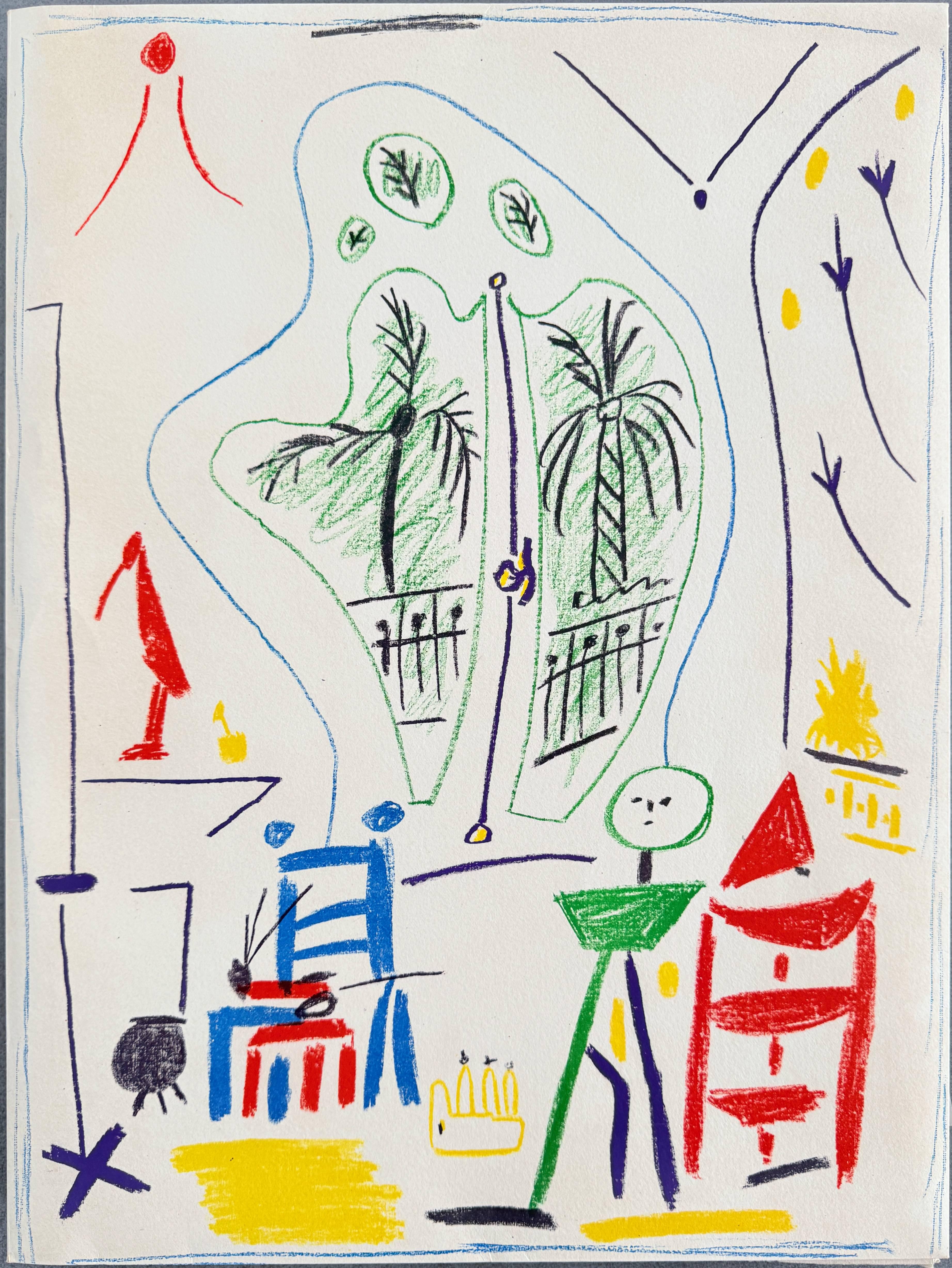 Pablo Picasso Print - Dans L'Atelier de Picasso