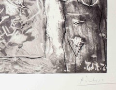 Dans l'Atelier - Etching by Pablo Picasso - 1965