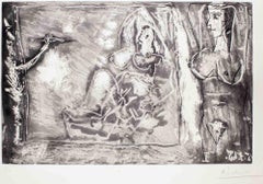Dans l'Atelier - Etching by Pablo Picasso - 1965