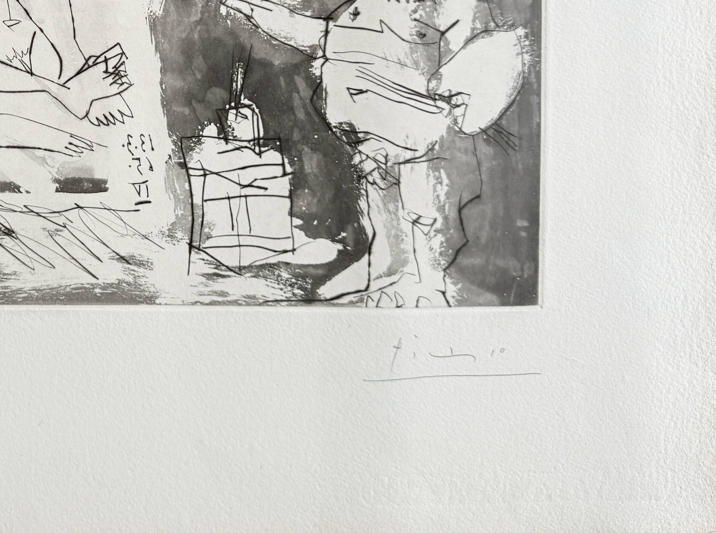 En el taller - Print de Pablo Picasso