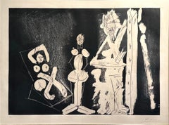Dans l'Atelier Print, Signed Aquatint and Etching, 20th Century, Edition of 50