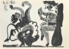 Danseuse et Picador - Grabado (after) Pablo Picasso - Mediados del siglo XX