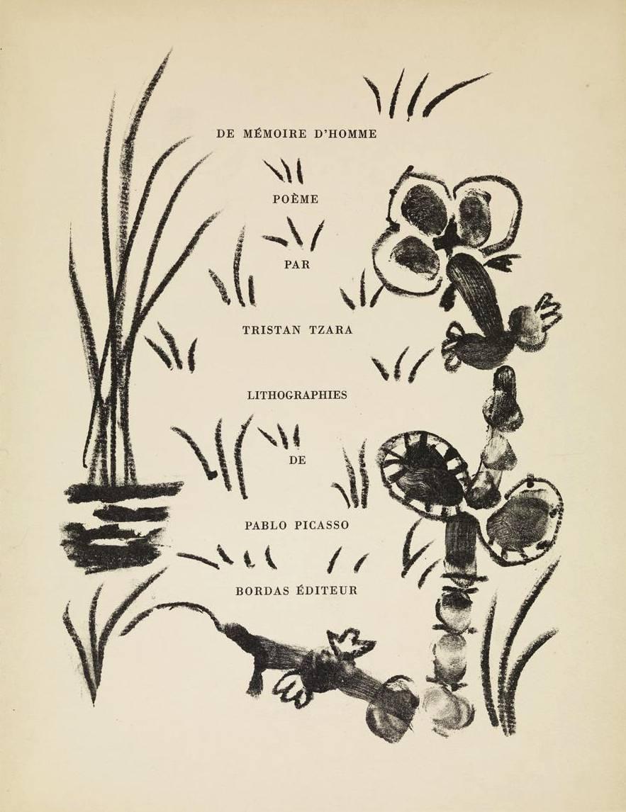 Pablo Picasso Print - De mémoir d'homme, Planche I