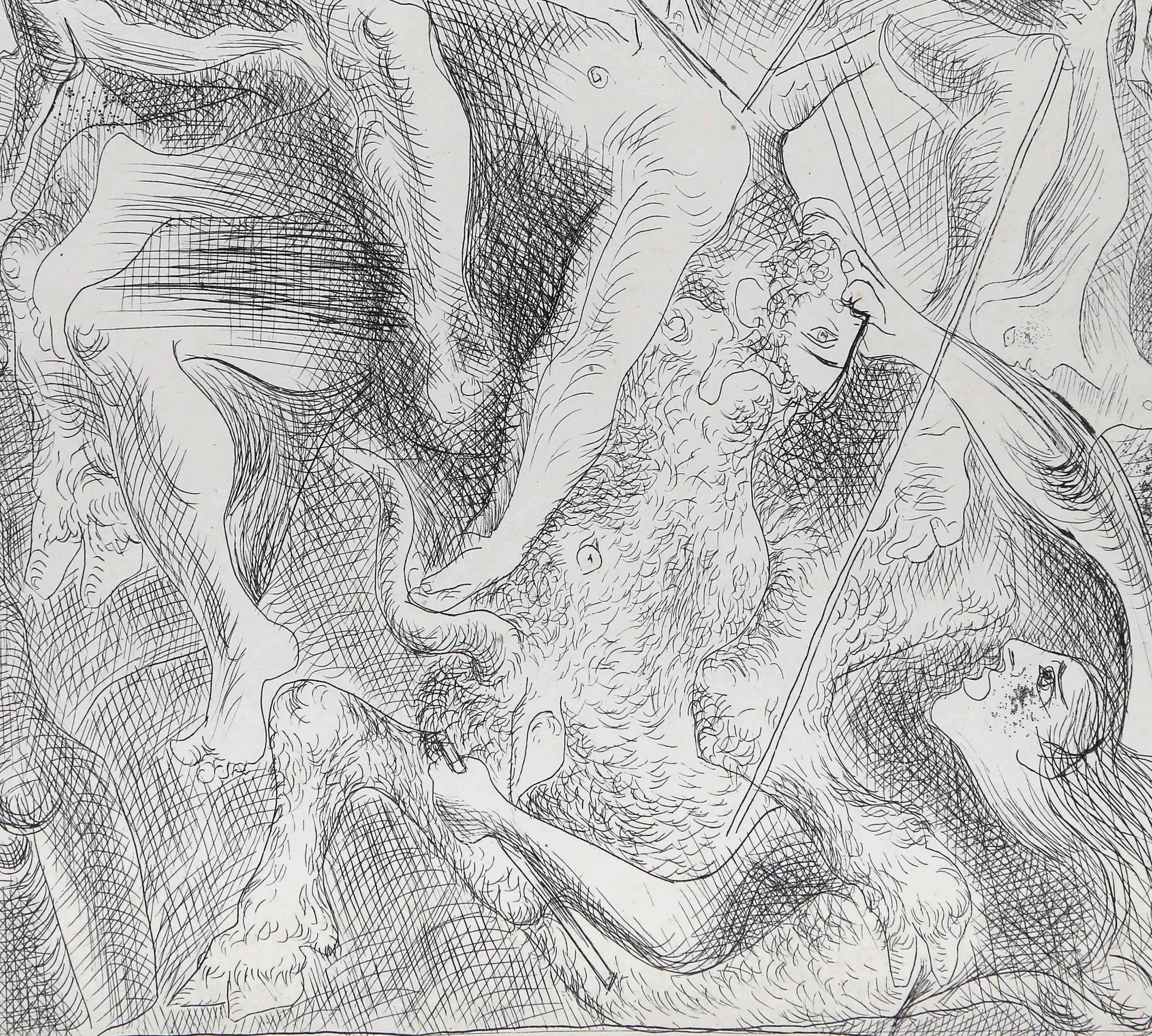 Death of Orpheus, Surrealist Etching by Pablo Picasso For Sale 2