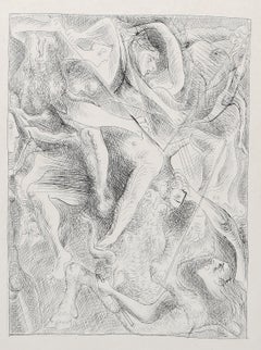 La mort d'Orphée, gravure surréaliste de Pablo Picasso