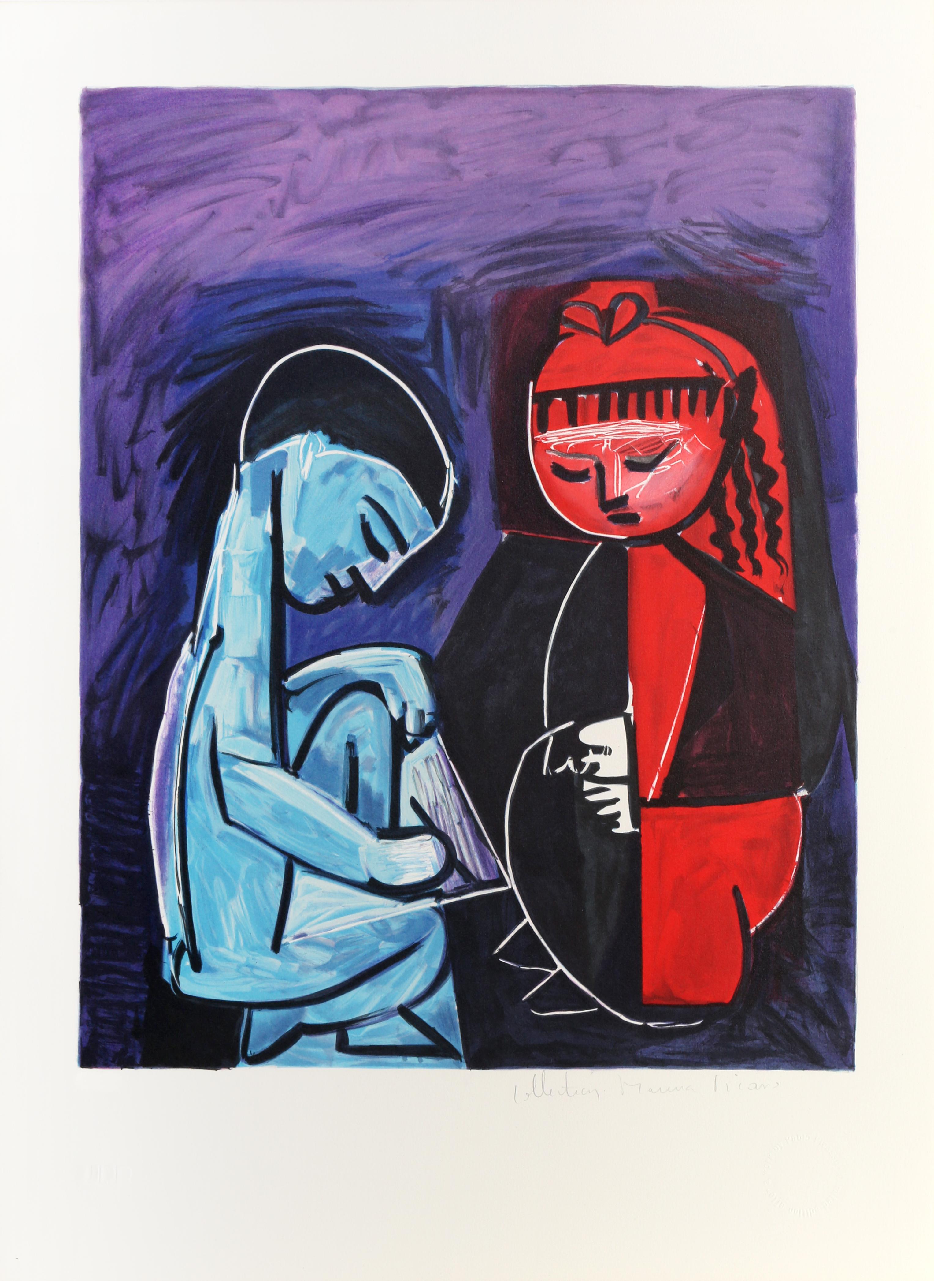 Pablo Picasso Figurative Print - Deux Enfants Claude et Paloma