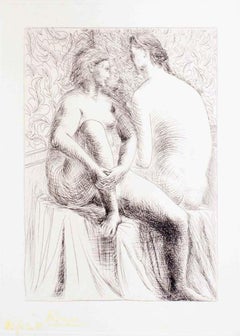 Deux Femmes Nues – Radierung von Pablo Picasso – Deux Femmes – 1930