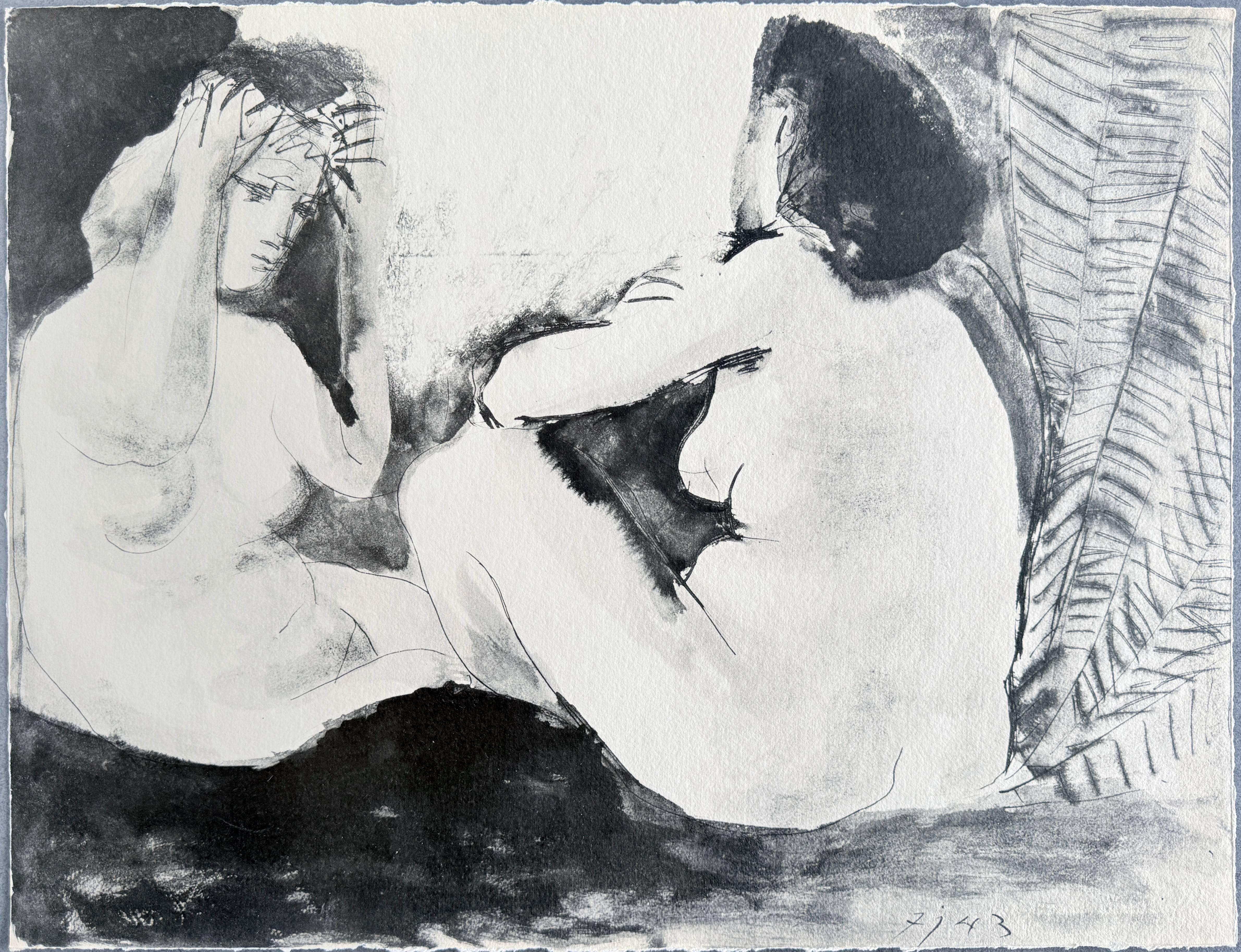 Deux femmes nues - Print by Pablo Picasso