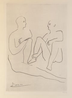 Deux Figures from Grace et Mouvement, Etching by Pablo Picasso 1943