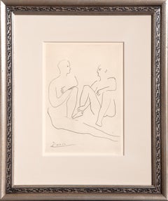 Deux Figures from Grace et Mouvement, Etching by Pablo Picasso 1943