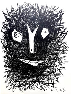 "Deux Masques" - Original Lithograph