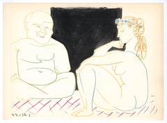 (Deux Personnages) lithograph