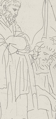 Dos viejos al borde del mar con una piel y una barca (B. 267-272; C. 24)