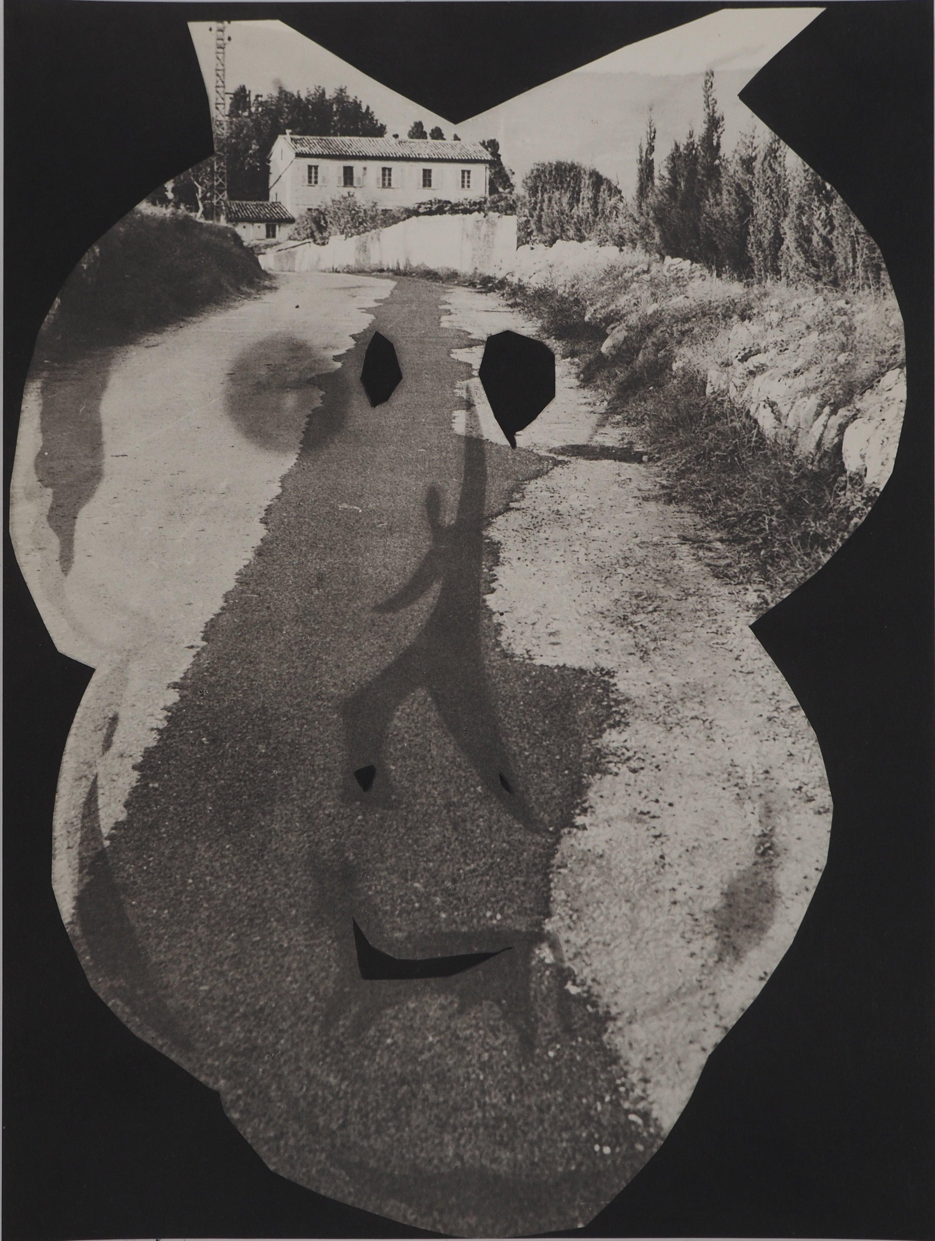 Figurative Print di Pablo Picasso - Diurnes: Ombra umana sulla strada - Collotype originale e stencil (Cramer#115)