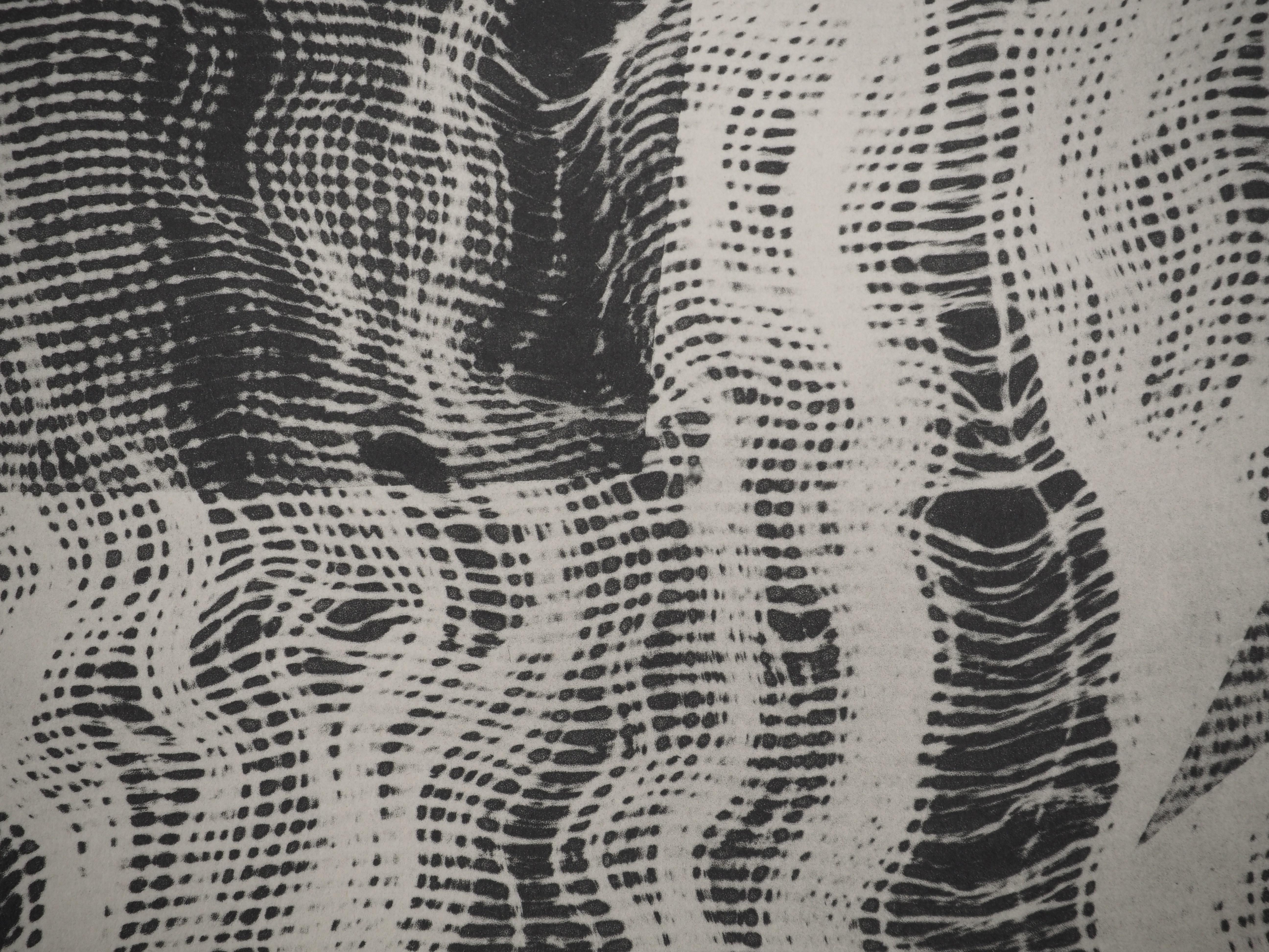Diurnes : Jacqueline Through Fabric - Collotype et pochoir d'origine (Cramer #115 en vente 1