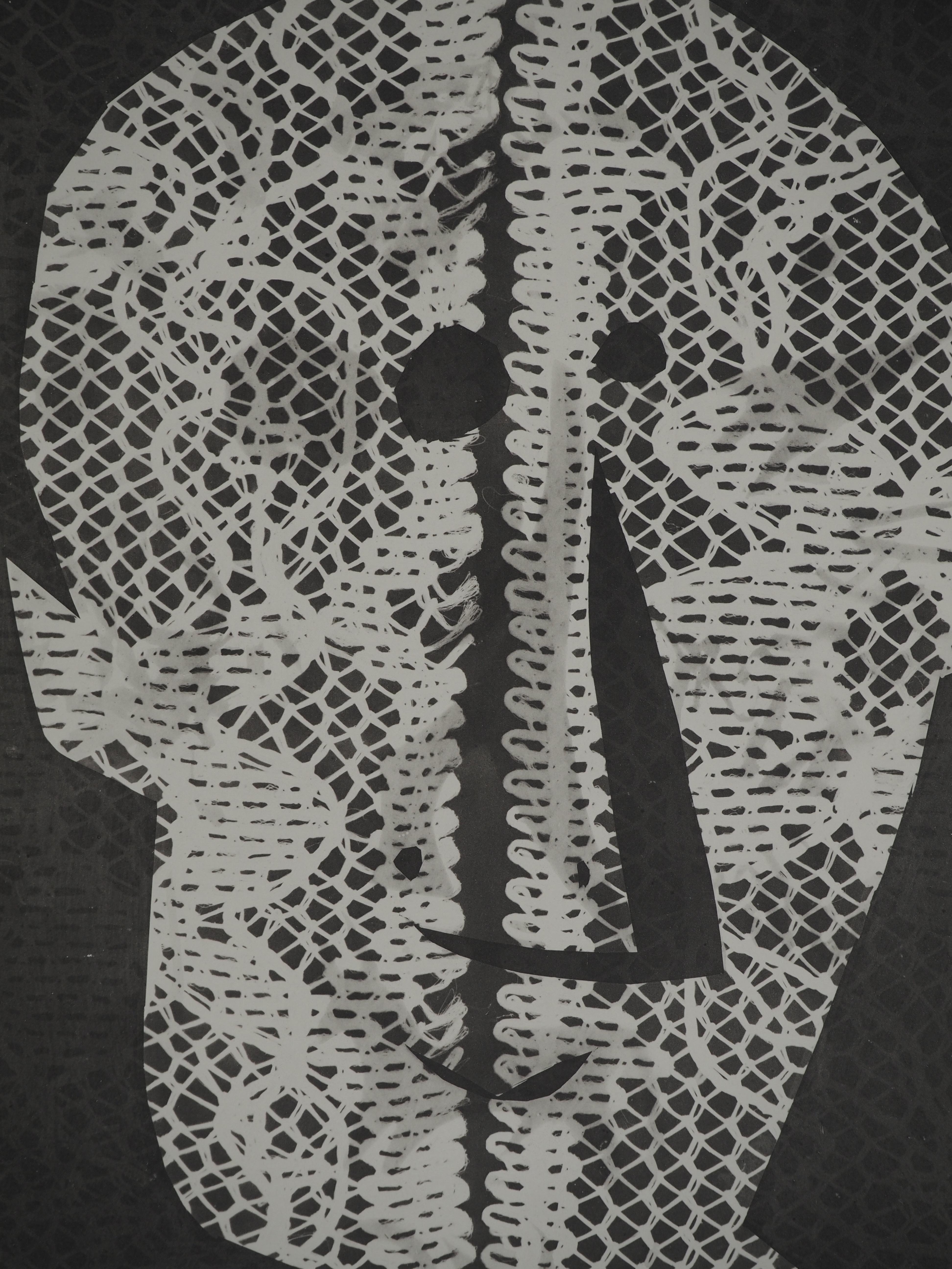 Diurne:  Un uomo e un pezzo di pizzo - Collotype originale e stencil (Cramer #115) - Print di Pablo Picasso