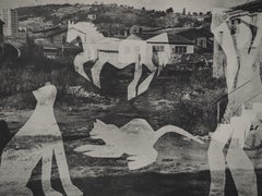 Diurnes : Man with Cats II - Original Collotype and Stencil (Cramer #115)