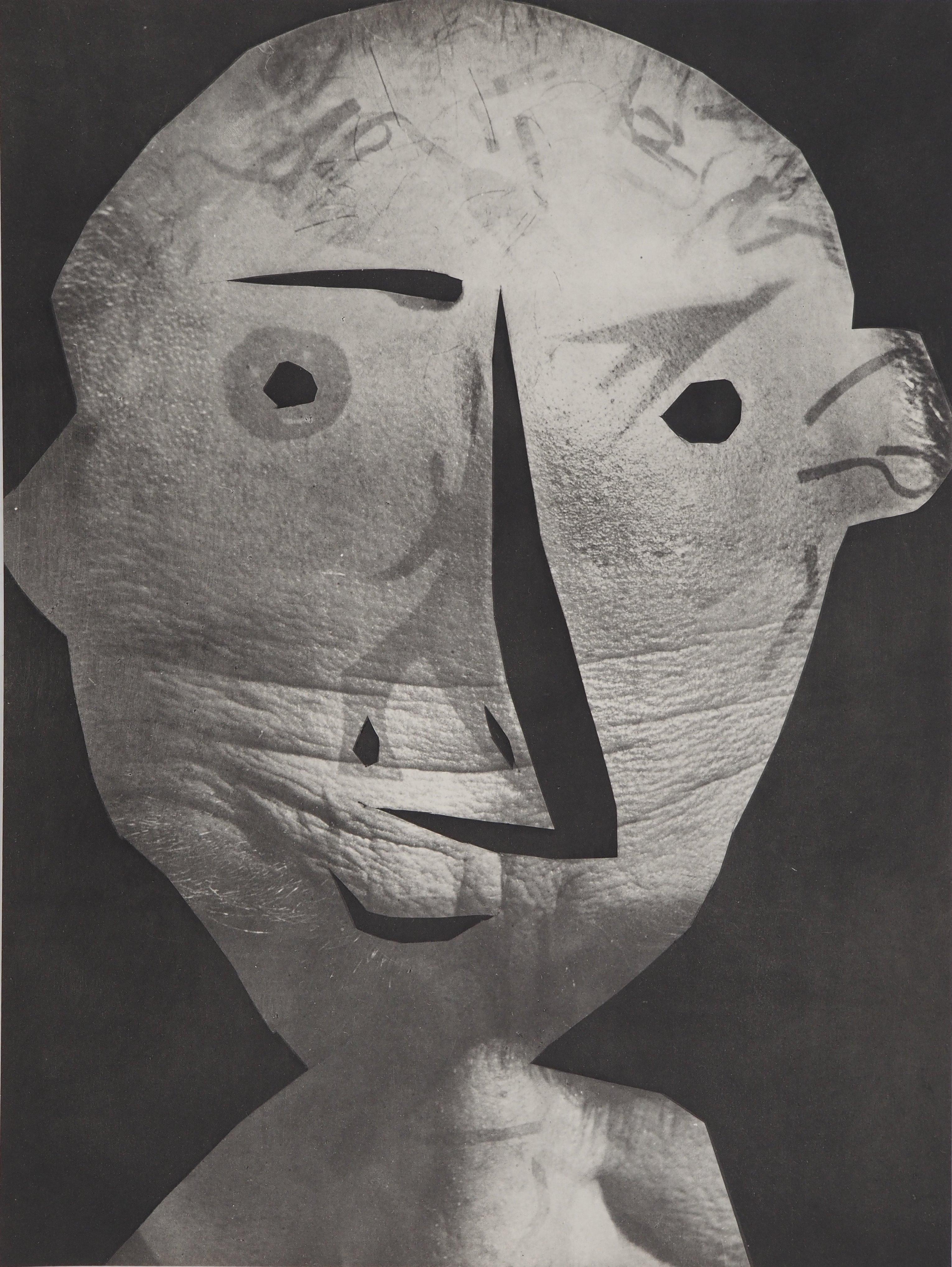 Figurative Print di Pablo Picasso - Diurnes: Ritratto con naso alto - Collotype originale e stencil (Cramer #115)