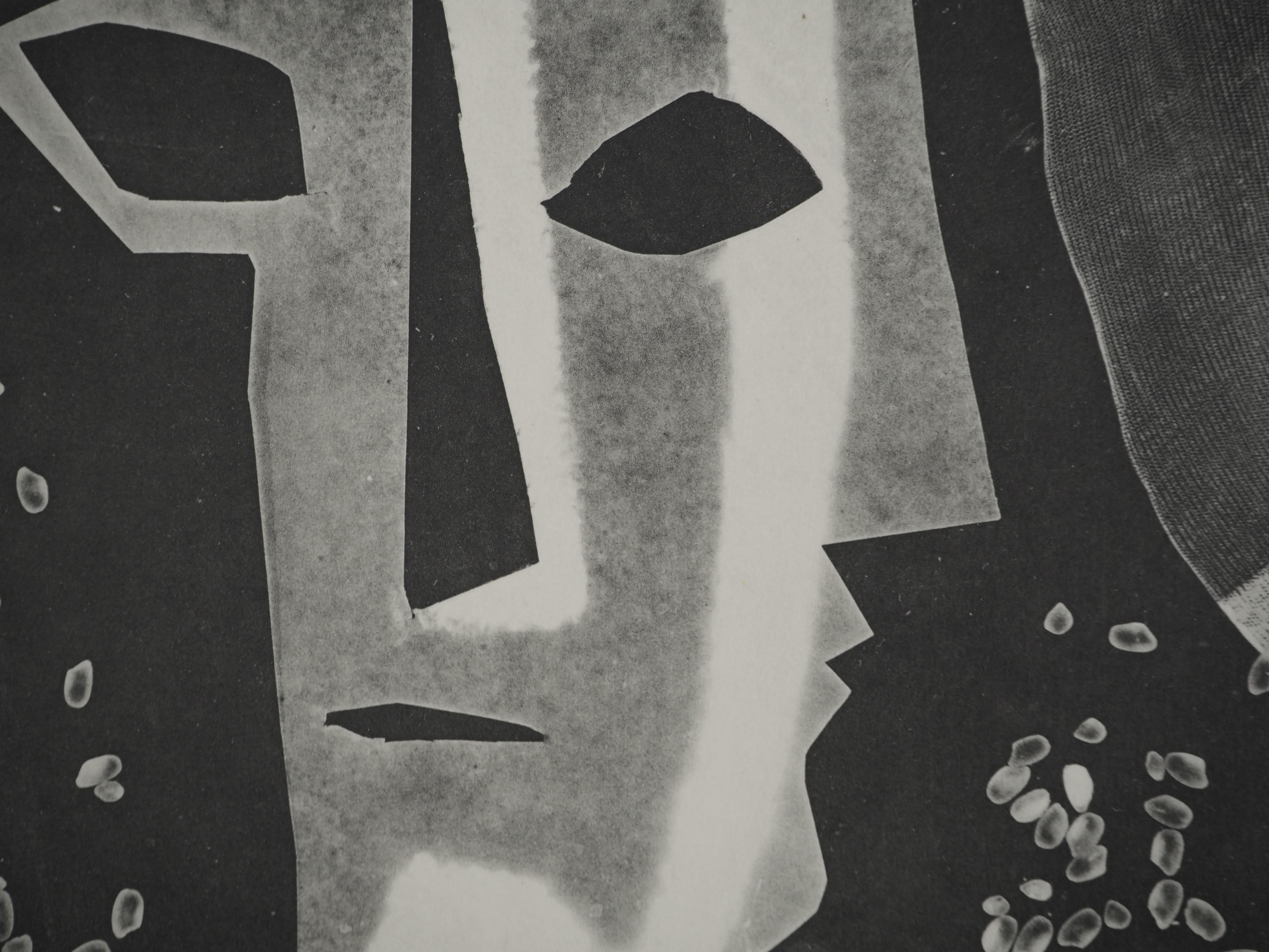 Diurnes: Die Braut – Original Collotyp und Schablone (Cramer#115) (Moderne), Print, von Pablo Picasso