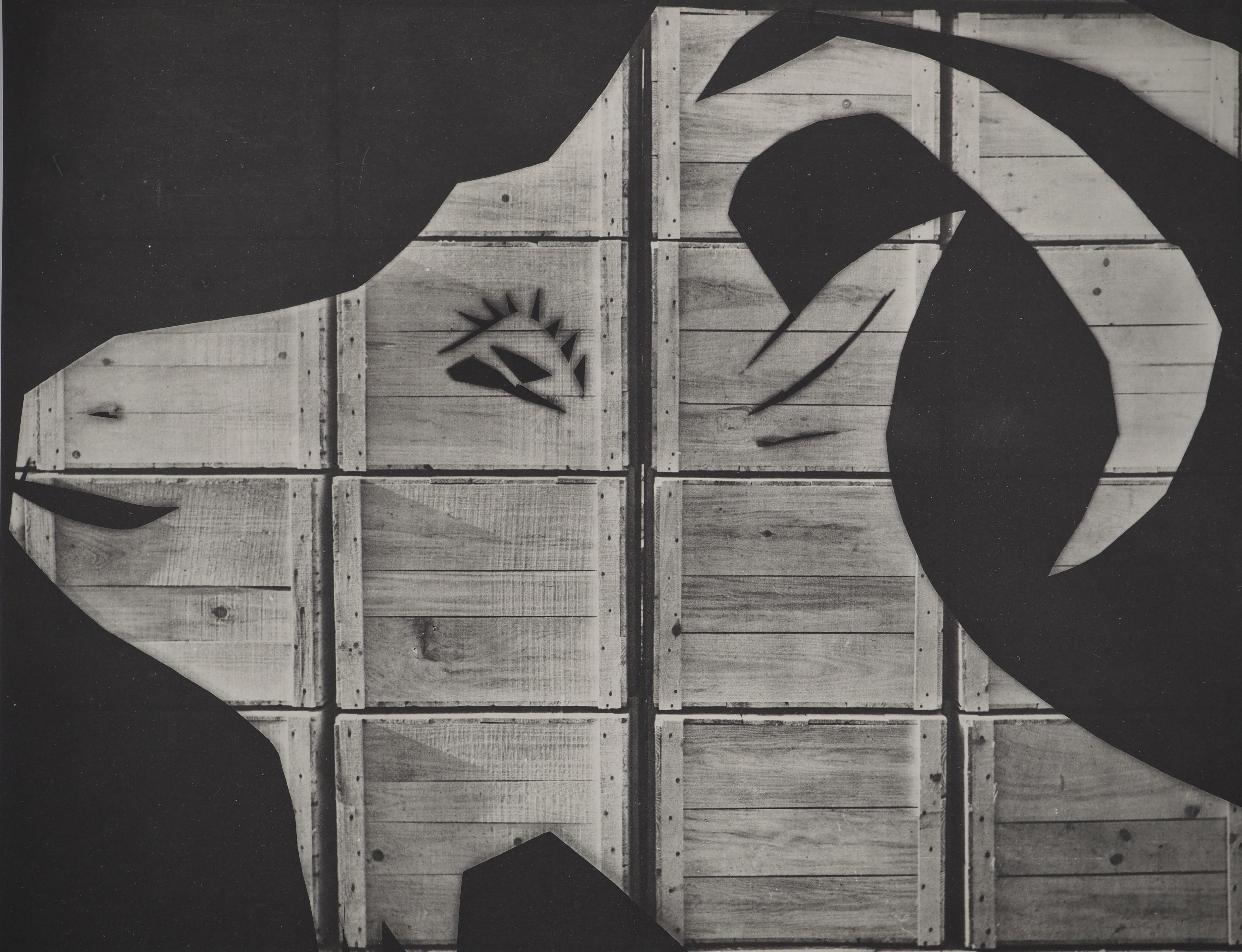 Diurnes: Die Ziege im Bauernhof – Original Collotype und Schablone (Cramer #115) – Print von Pablo Picasso