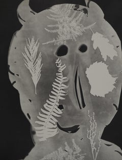 Diurnes: Der Satyr mit Pflanzen – Original Collotyp und Bleistift (Jacomet)