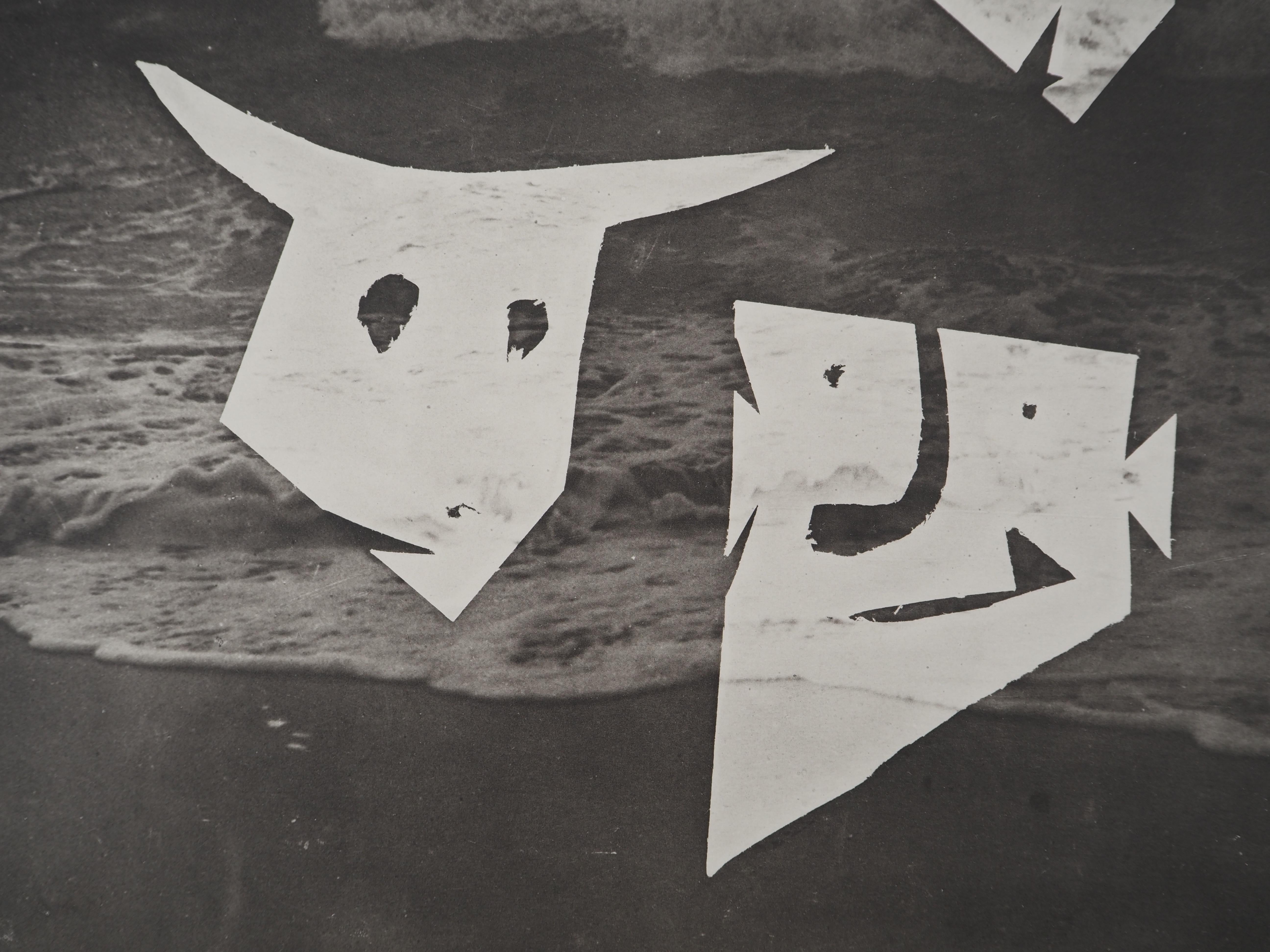 Diurnes : Toros y Mago - Colotipia original y estarcido (Cramer #115) - Print Moderno de Pablo Picasso