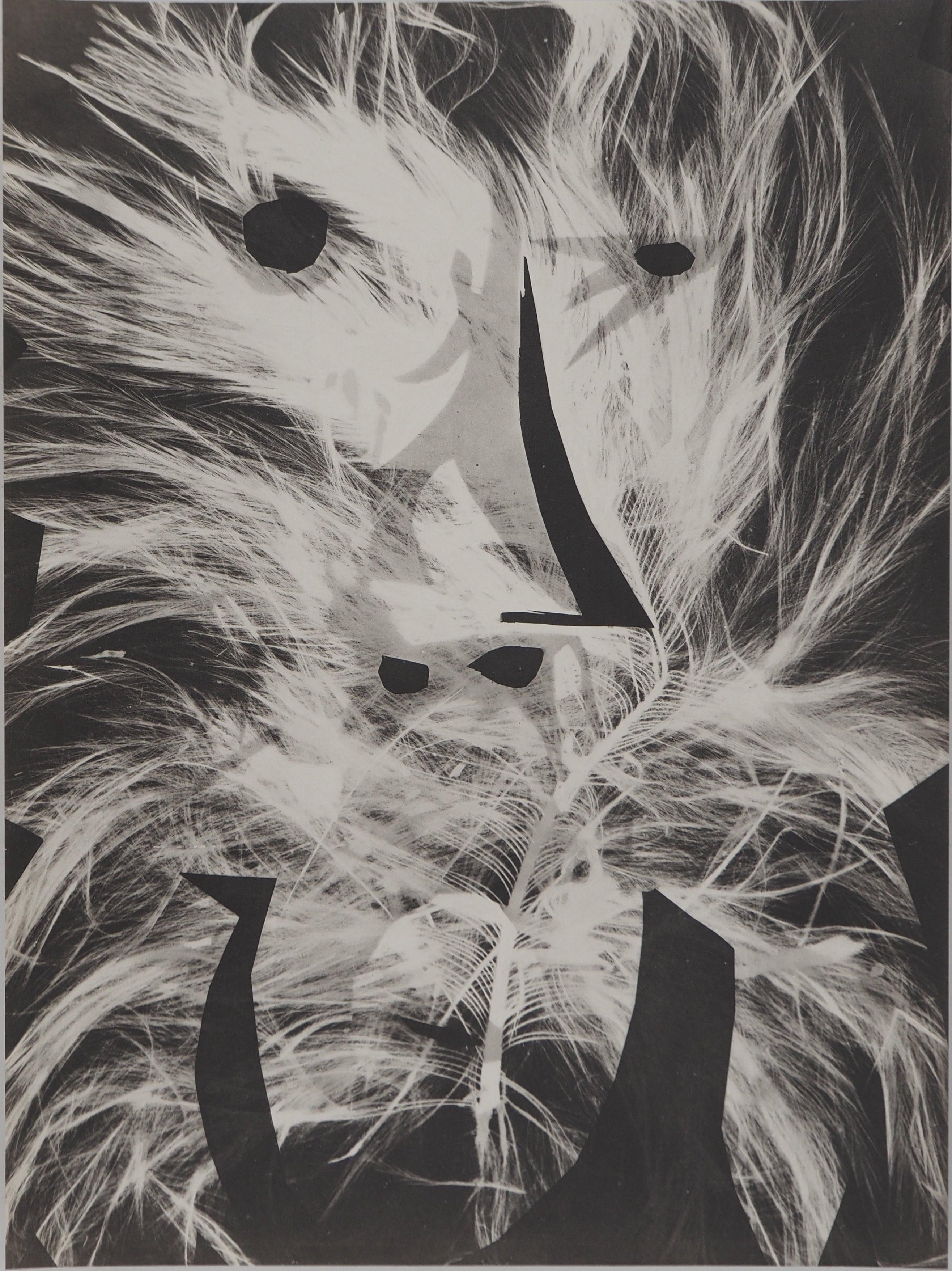 Figurative Print de Pablo Picasso - Diurnes: Hombre lobo (en llamas) - Colotipia original y plantilla (Cramer #115)