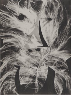 Vintage Diurnes: Werewolf (on Fire) - Original Collotype and Stencil (Cramer #115)