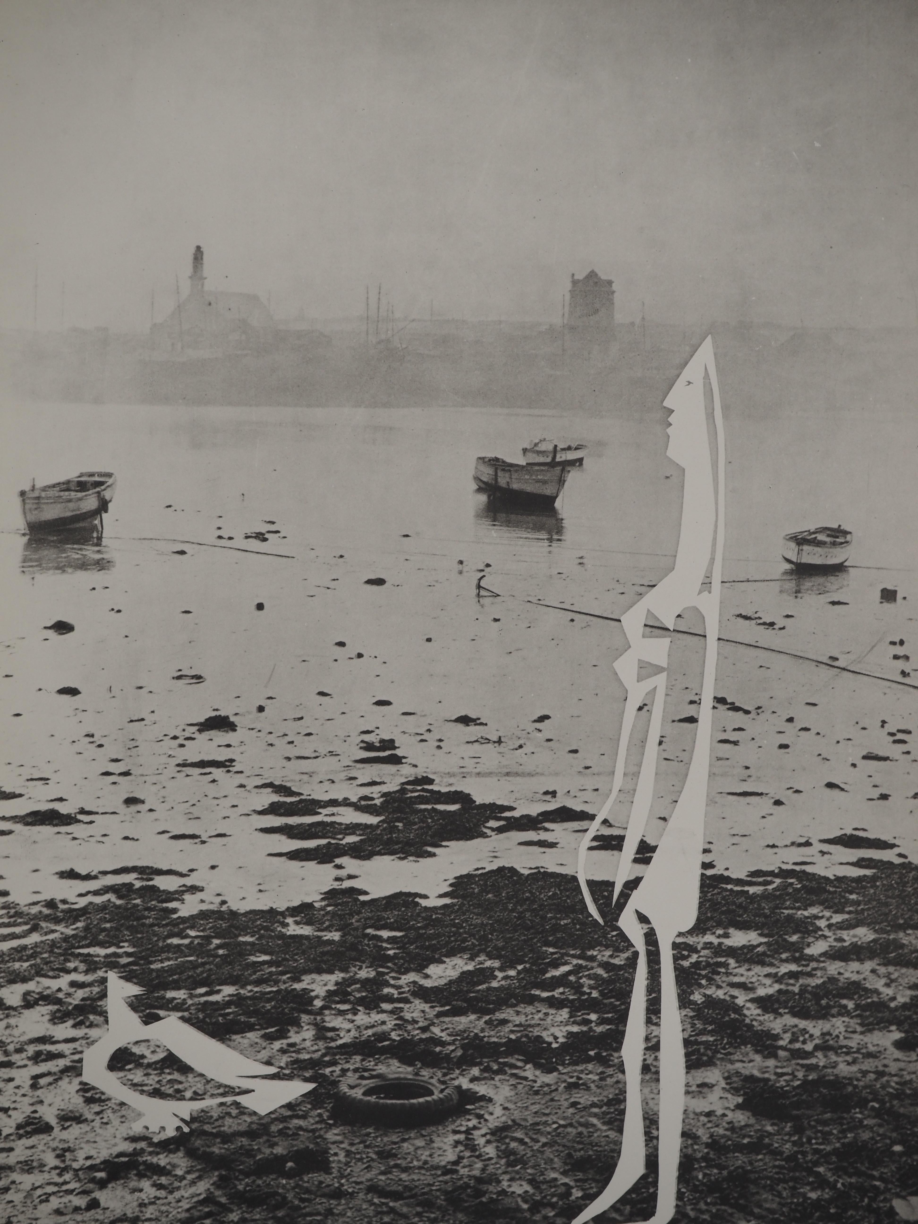 Diurnes : Donna in riva al mare - Collotype originale e stencil (Cramer #115) - Print di Pablo Picasso