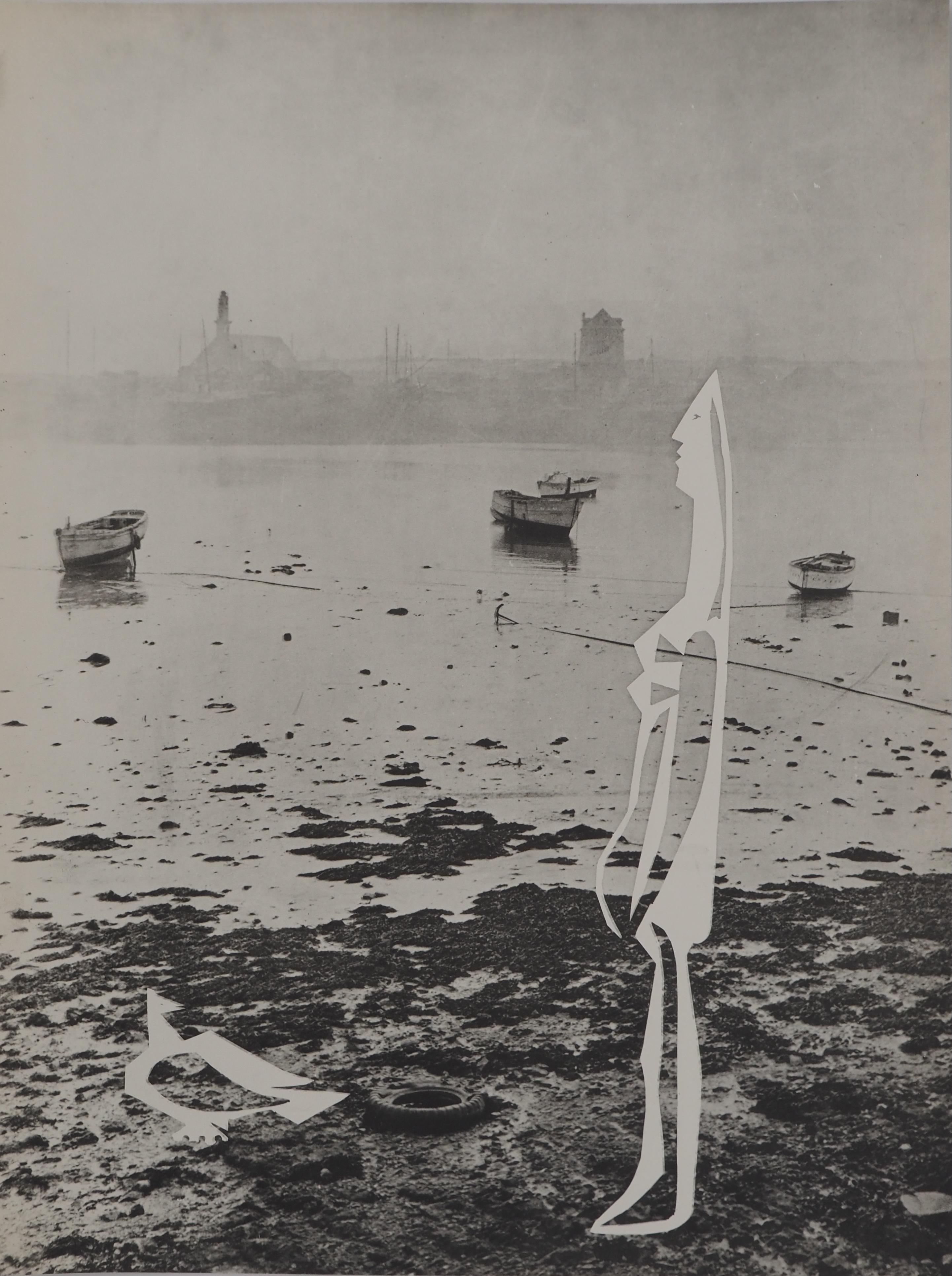 Diurnes : Woman By the Sea - Original Collotype and Stencil (Cramer #115)