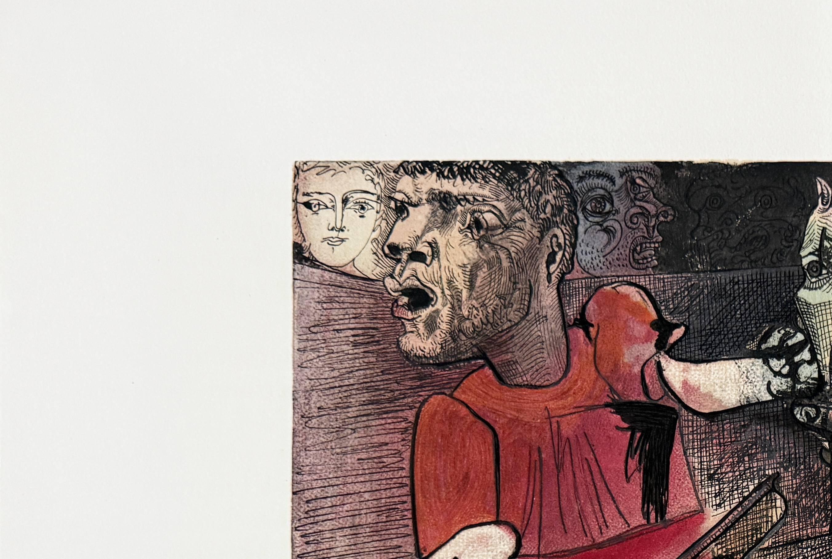 Dompteur et son Cheval - Print di Pablo Picasso