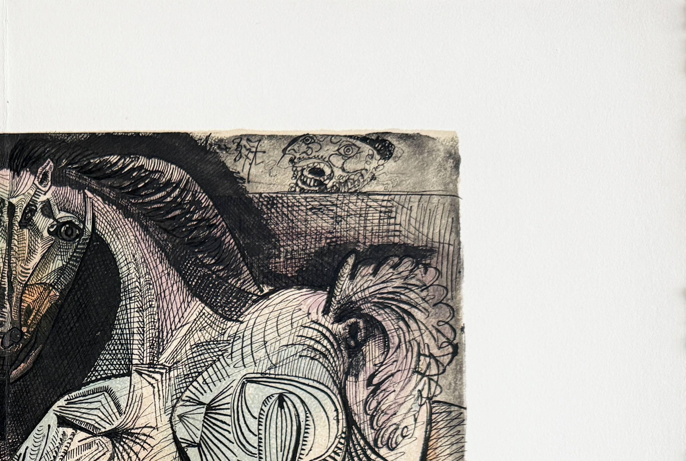 Dompteur et son Cheval - Print Moderno di Pablo Picasso