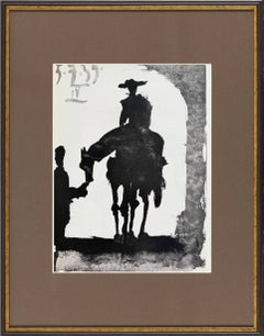 Don Quichote, Lithograph, Modern, 1961, Framed, Excellent