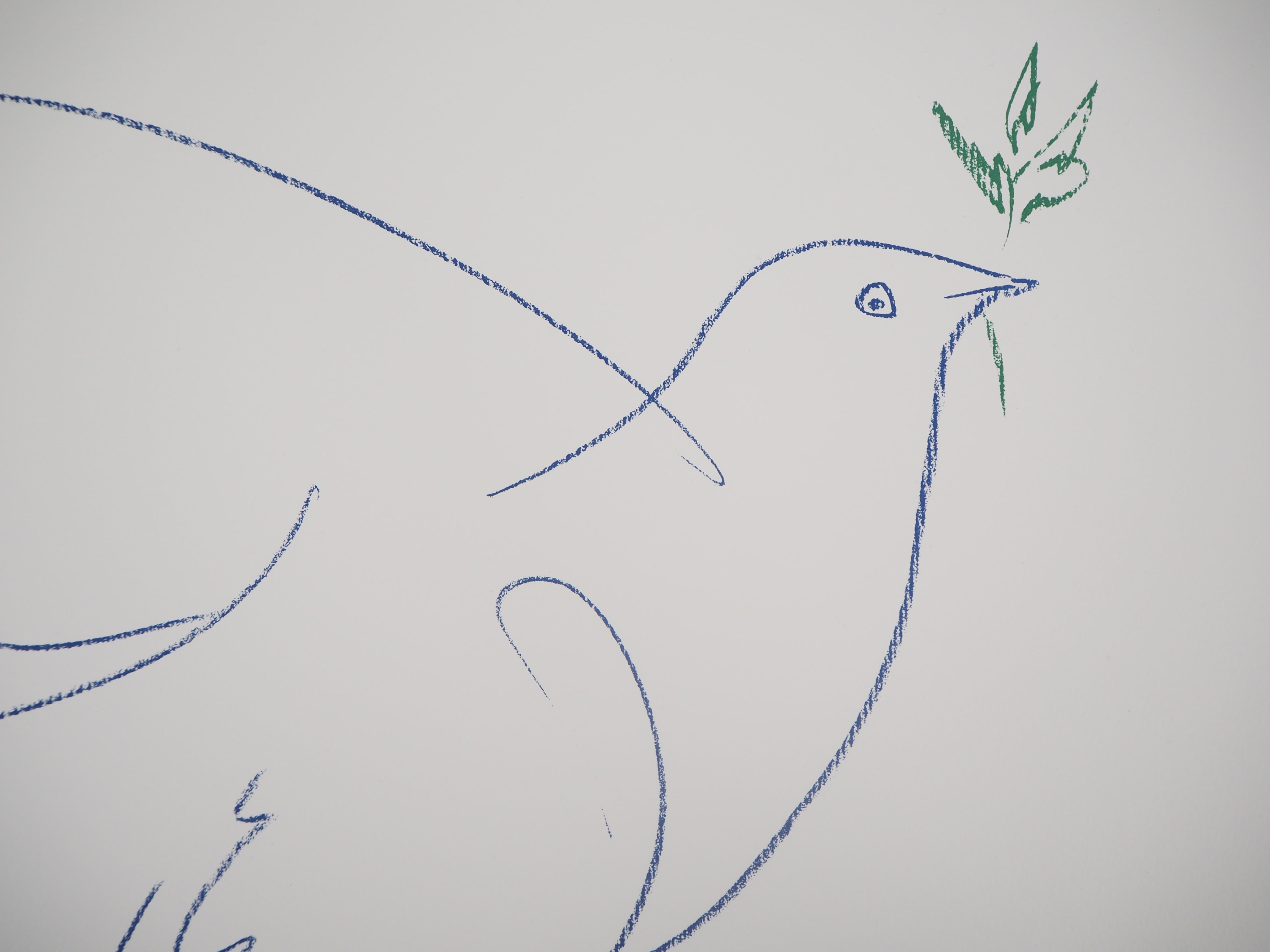 La colombe de la paix - Lithographie en vente 1
