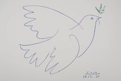 Retro Dove of Peace - Lithograph